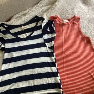 Lot of Anthropologie tops tee & tank M